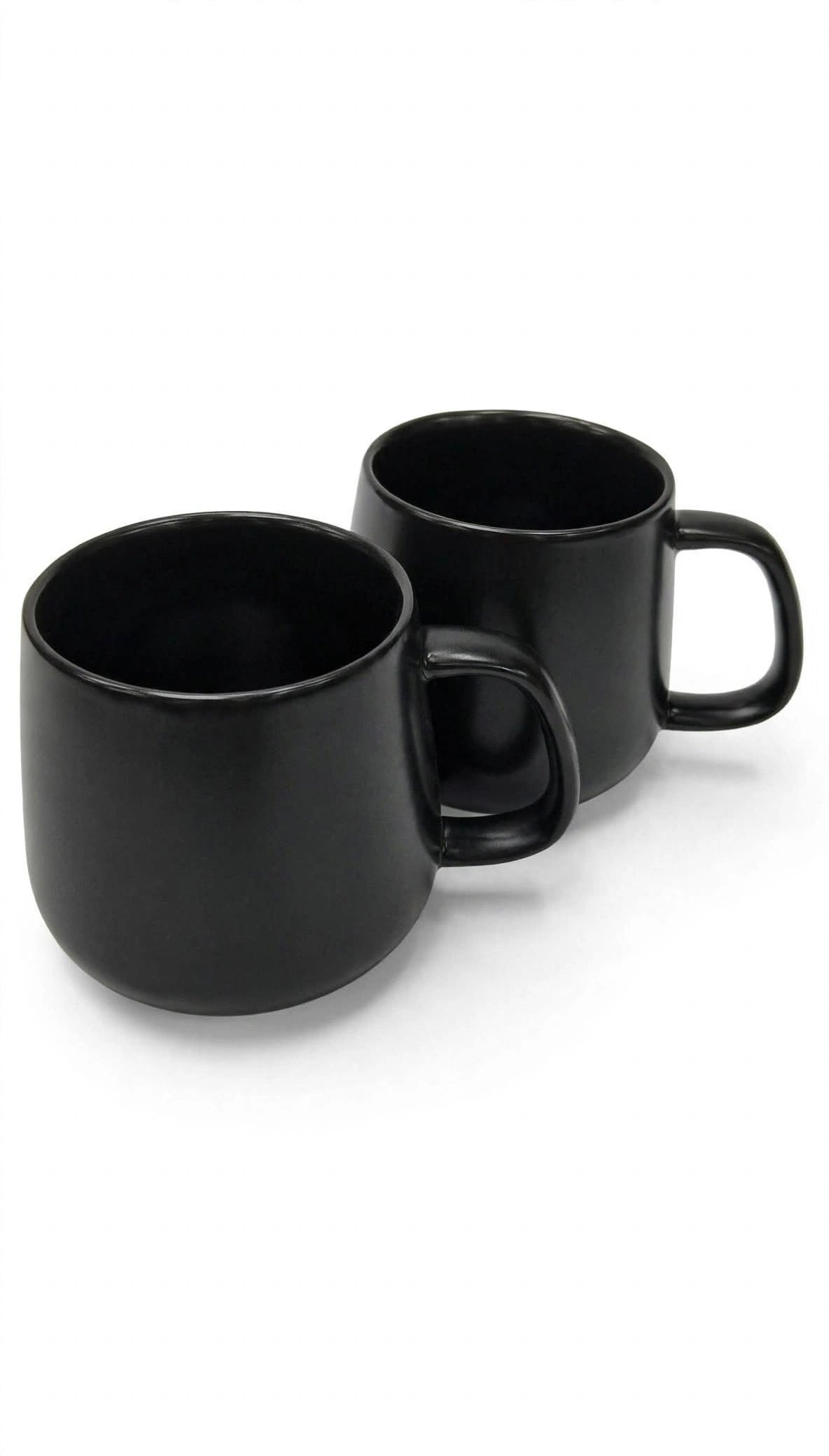Midnight Black Rounded Chunky Mug - Matte