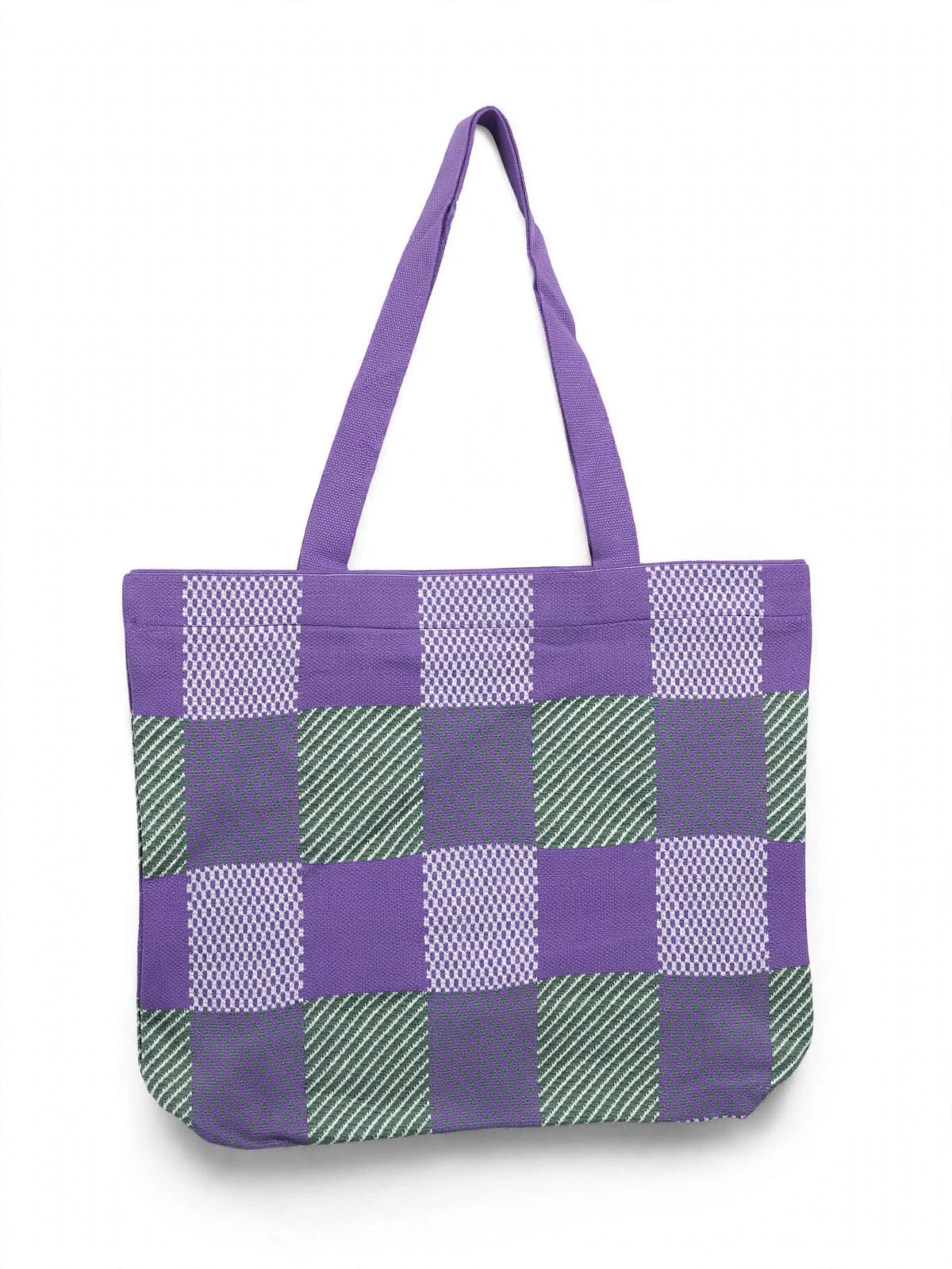 Checkered stylish tote