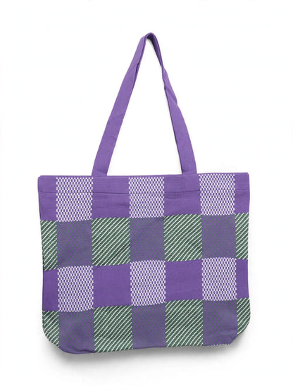 Checkered stylish tote