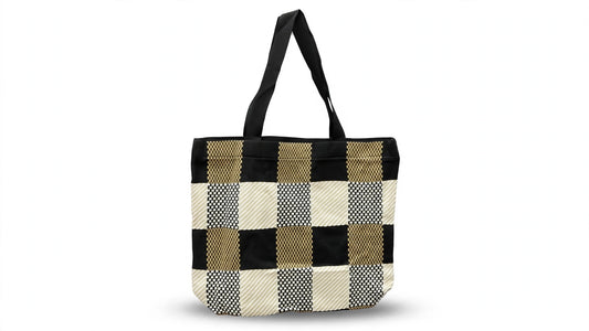Checkered stylish tote