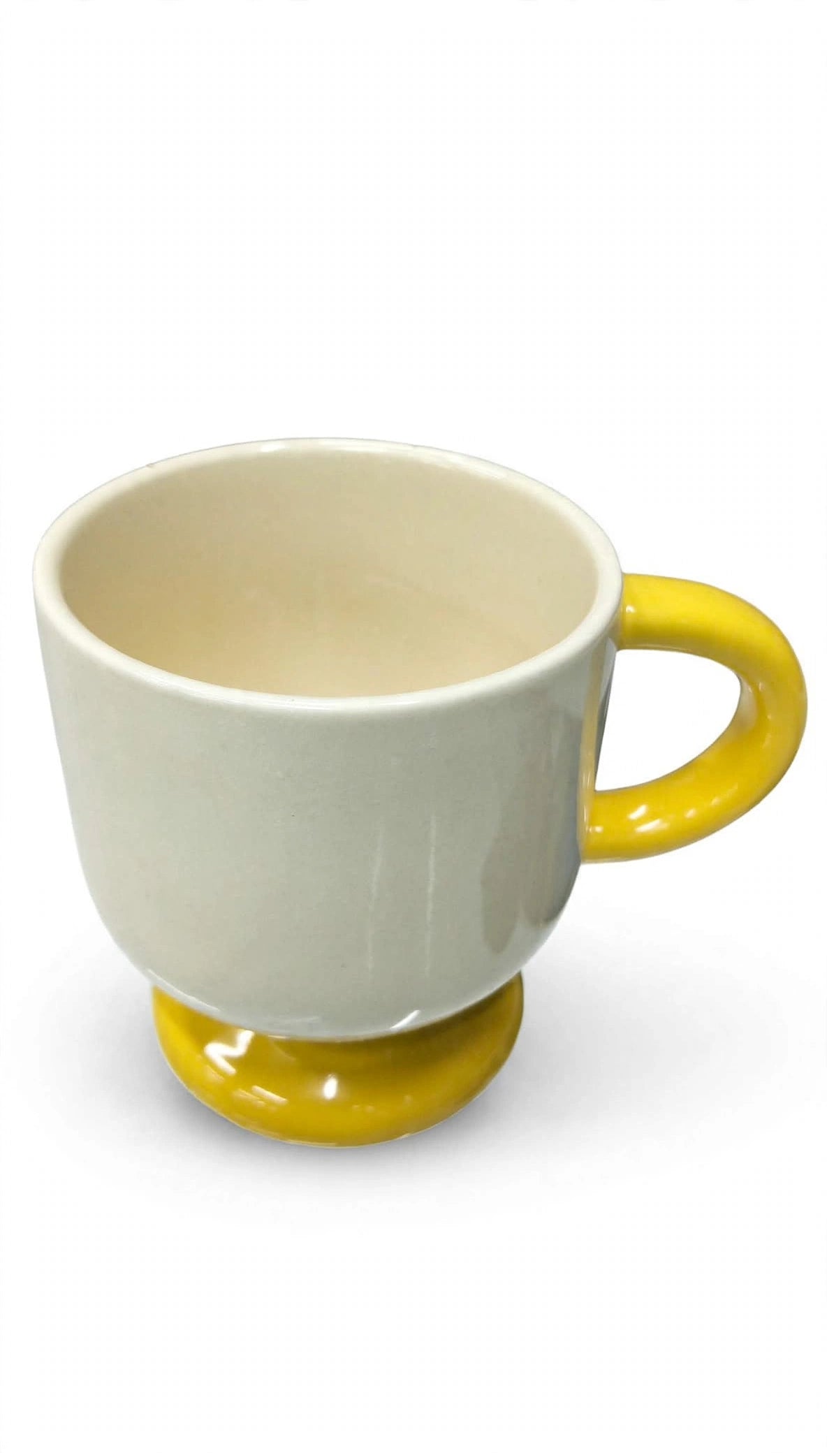 Retro Two-Tone Pedestal Mug