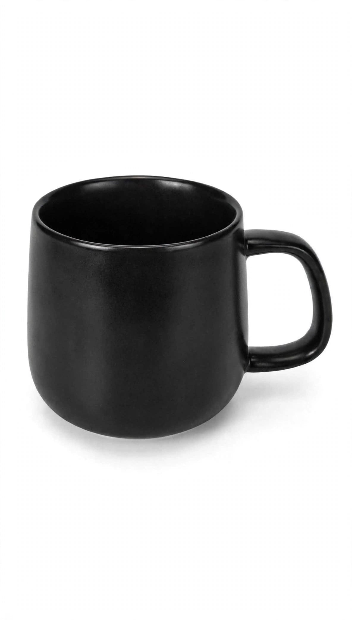 Midnight Black Rounded Chunky Mug - Matte
