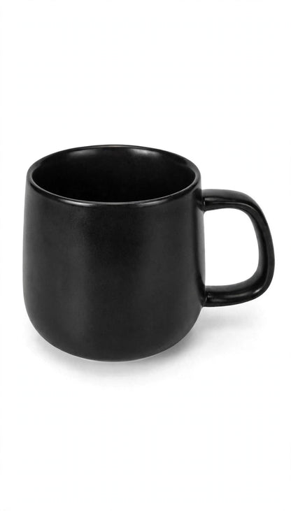 Midnight Black Rounded Chunky Mug - Matte