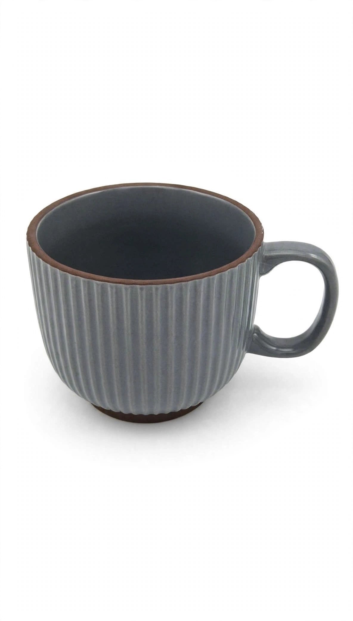 Ribbed Ceramic Mug