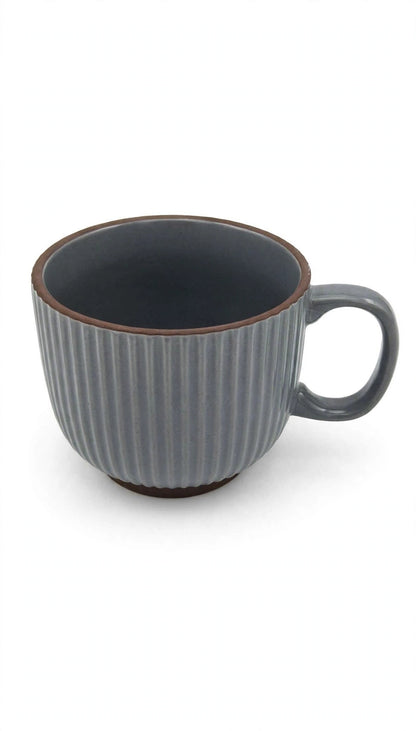 Ribbed Ceramic Mug