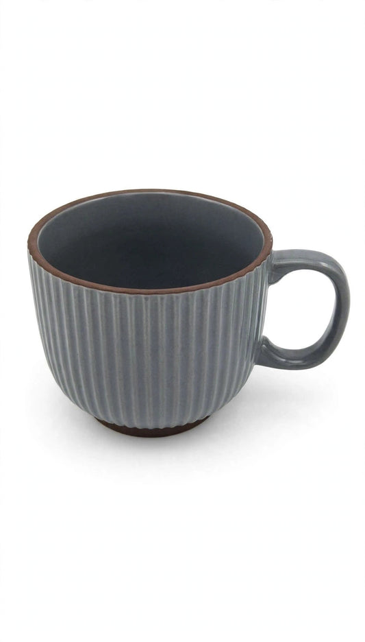 Ribbed Ceramic Mug