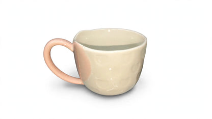 Dimpled Heart Handle Mug - Blush Pink